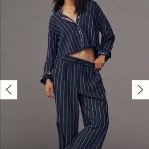 Maeve track suit. Navy pinstripe. In excellent condition.